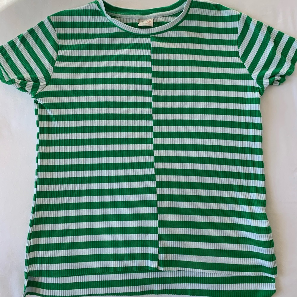 zara striped tshirt